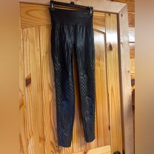 Spanx Faux Leather Padded Leggings